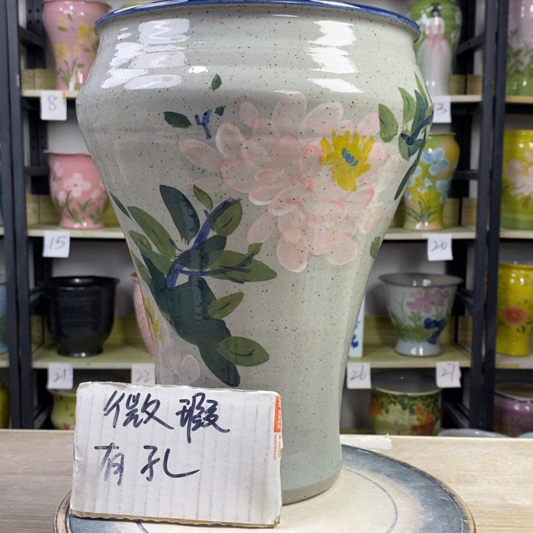 景德镇手工手绘陶瓷花盆
