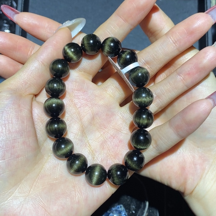 黑曜岩手链未镶嵌沉**后