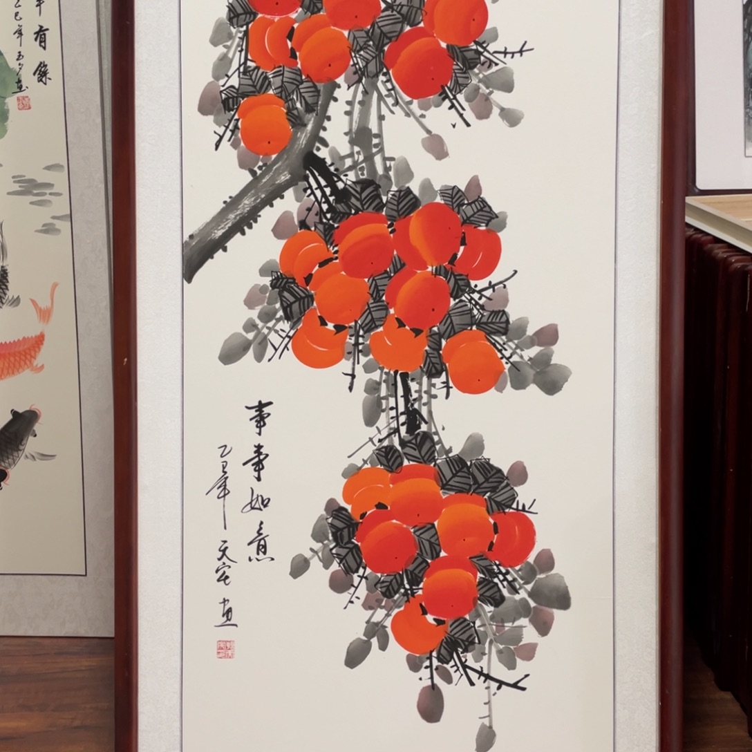 国画带框尺寸63*123厘米