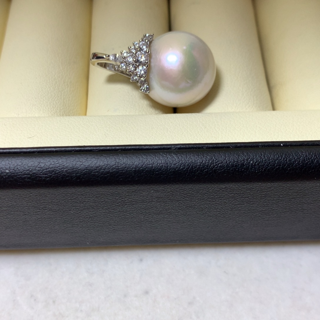 吊坠(不含链)银S925镶嵌淡水珍珠