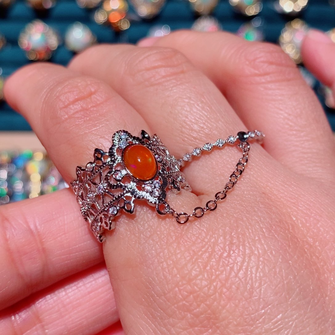 欧泊欧泊戒指合金