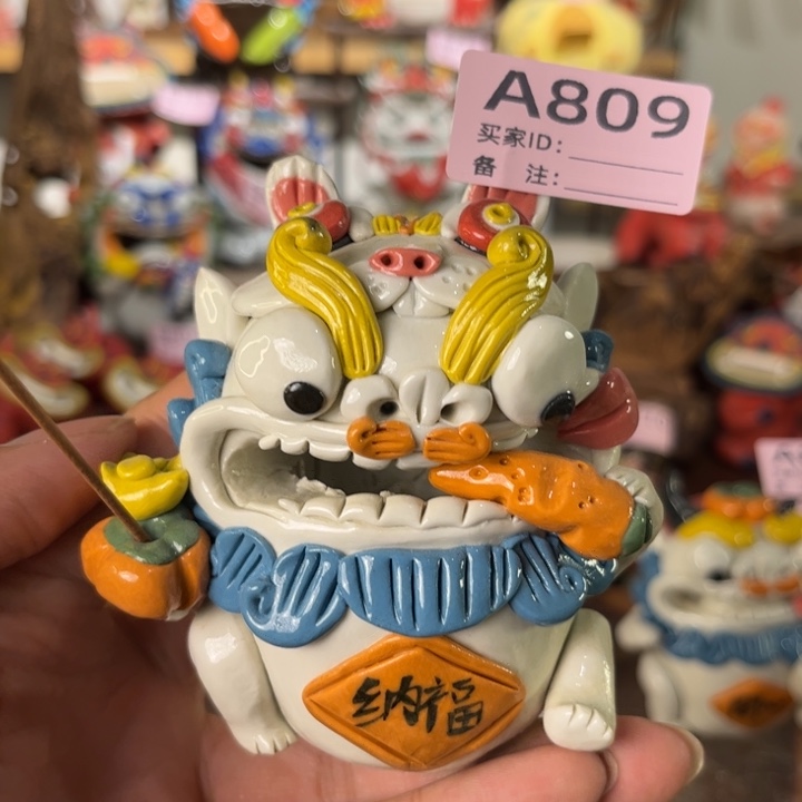 泥塑纯手工茶宠摆件