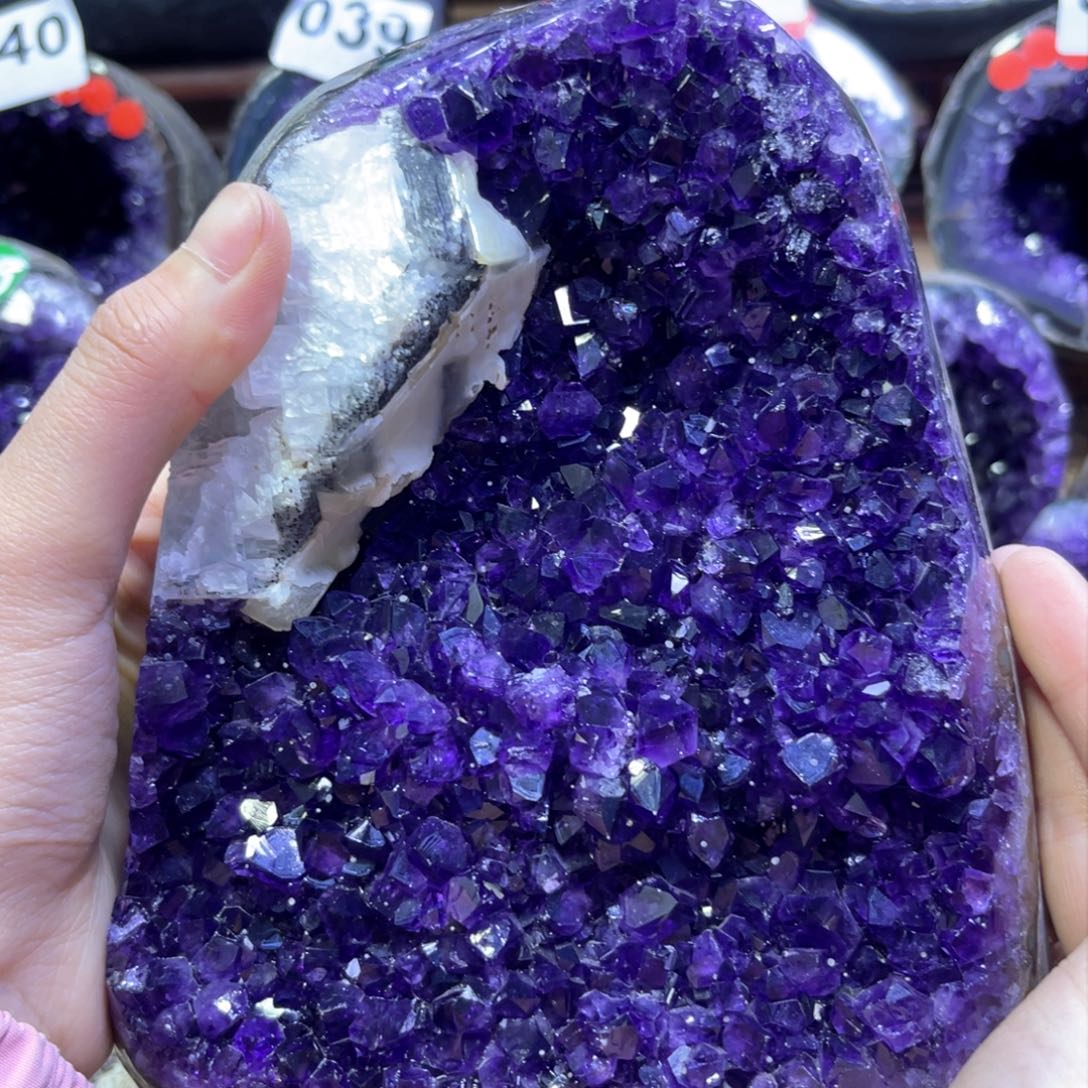 紫晶摆件未镶嵌紫水晶