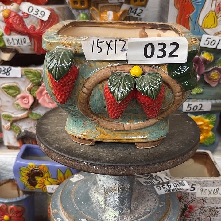粗陶材质多肉花盆
