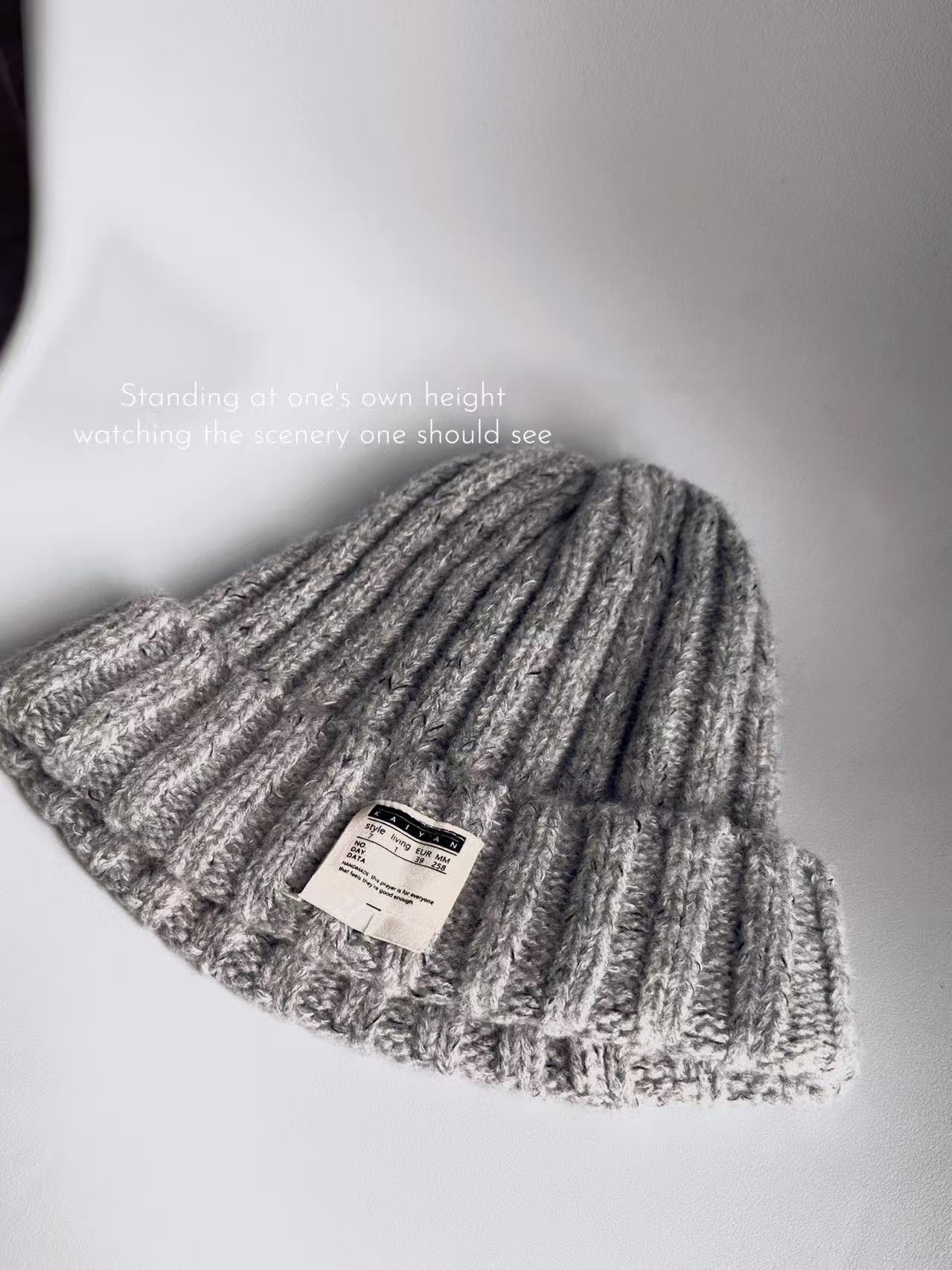 2025新款冬季大头围毛线帽子加厚保暖针织冷帽秋冬女韩版时尚百搭