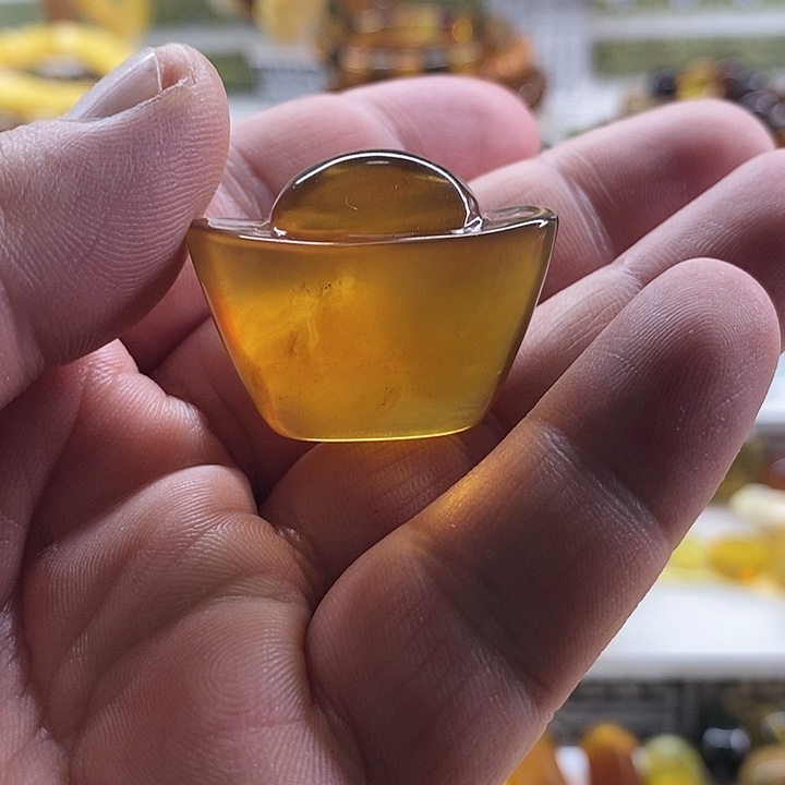 未镶嵌琥珀珠宝奇石元宝