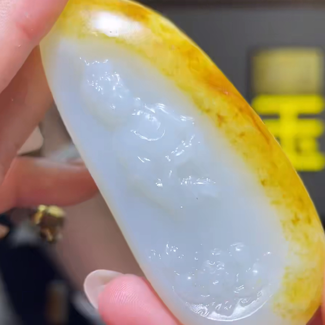 手把件货玉石把玩件文玩摆件D2