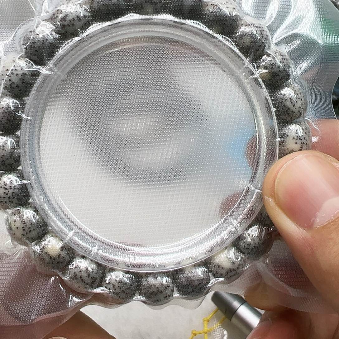 星月菩提手串17尽头卡姿兰大眼睛灰冰石玉星月菩提单圈10