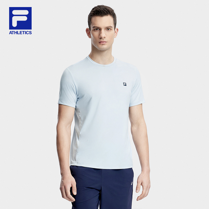 FILA斐乐短袖【干爽透气】运动男装速干凉爽撸铁短袖衫A51M521101A