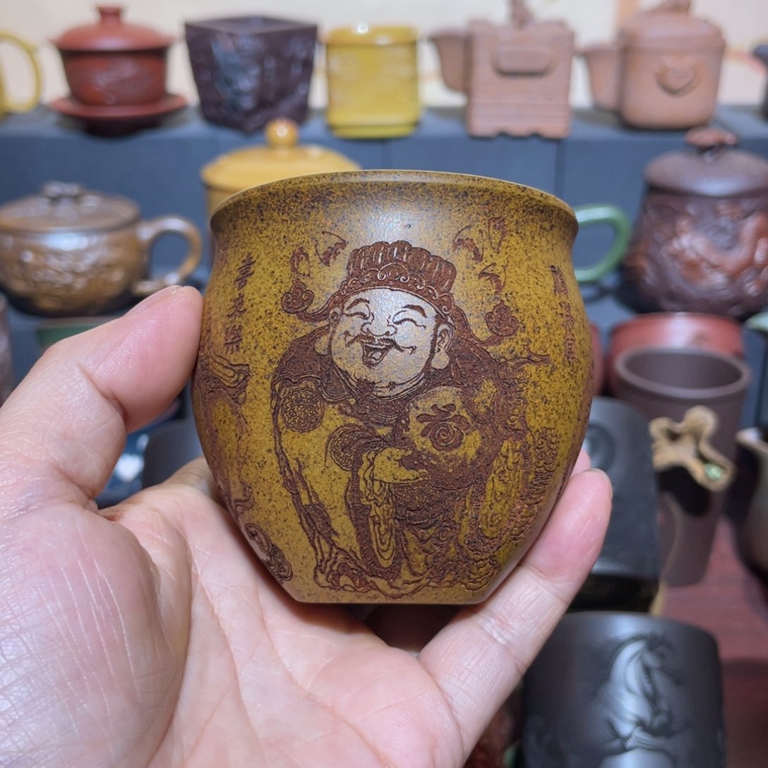 原矿紫砂手工主人杯
