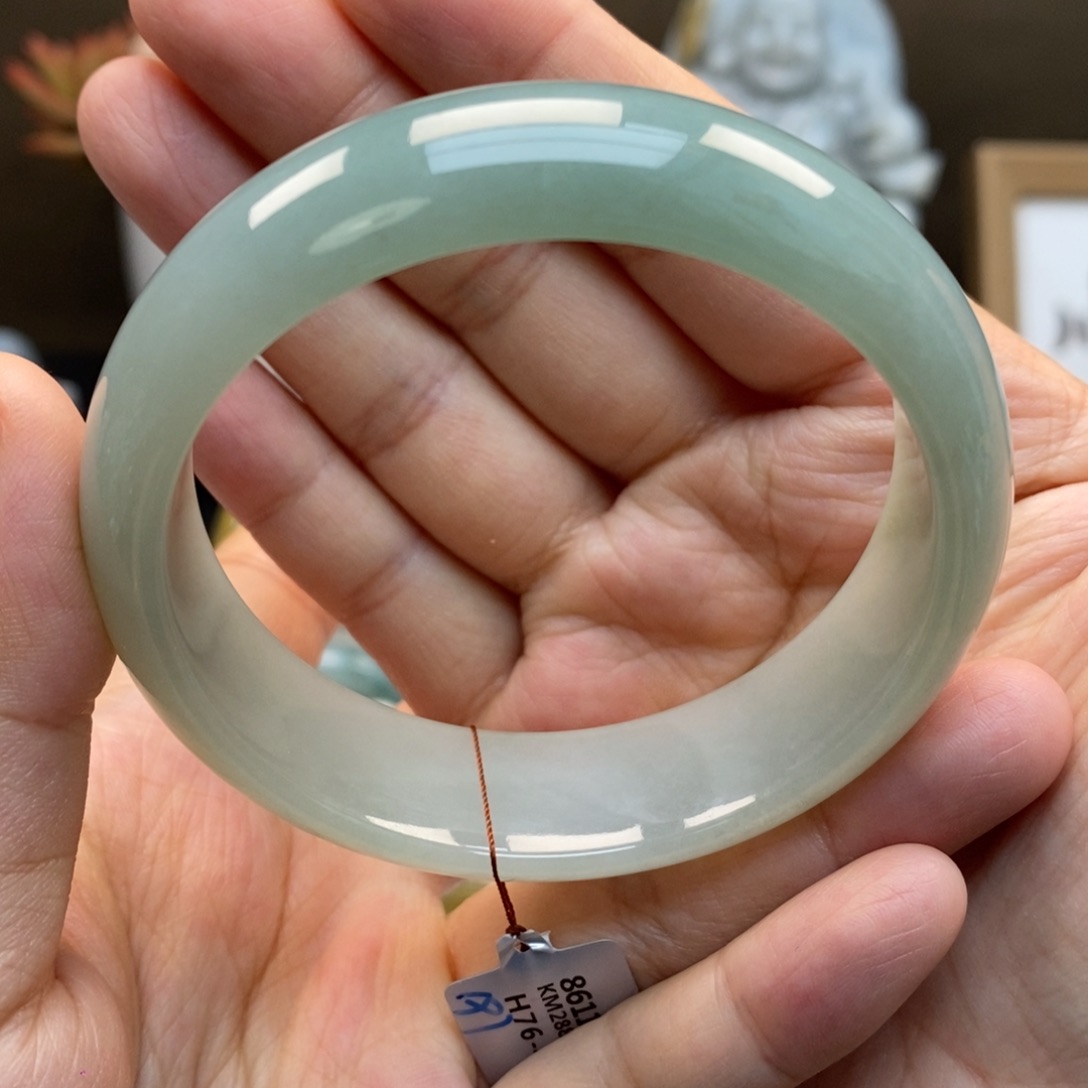 翡翠未镶嵌手镯天然