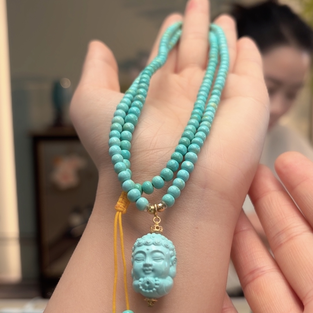 绿松石未镶嵌颈饰