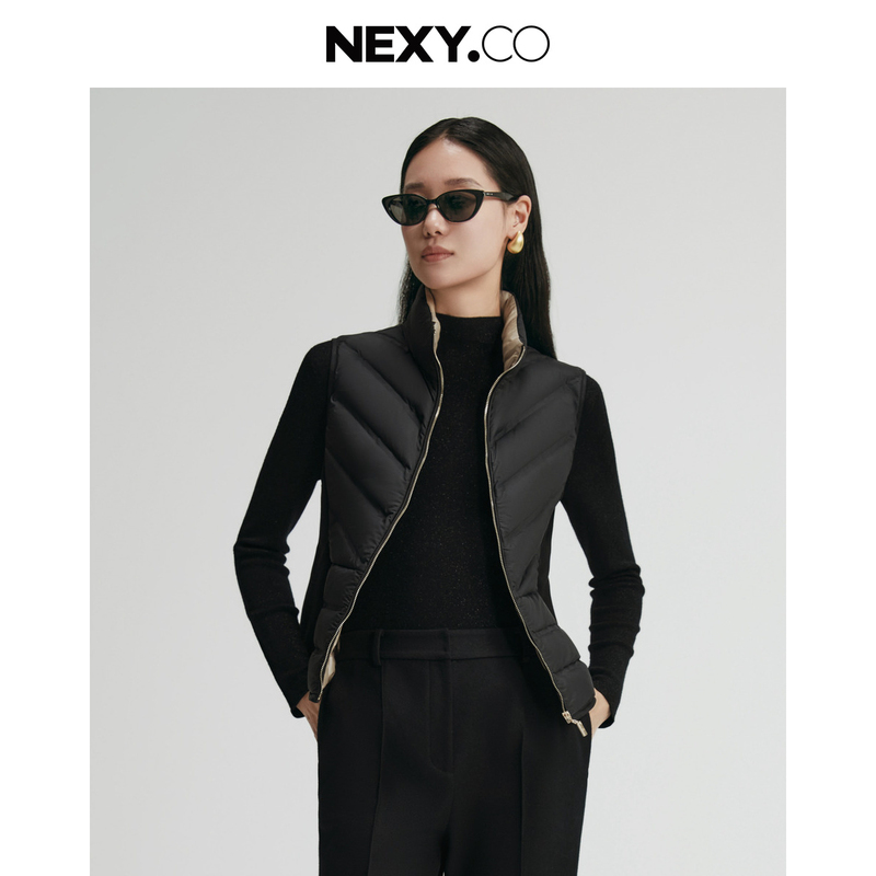NEXY.CO/奈蔻羽绒马甲|保暖便捷|气质|内搭|鹅绒|XR00569W0