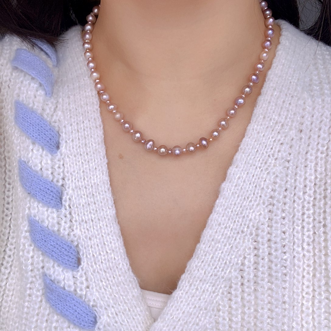 淡水珍珠耳饰银S925镶嵌