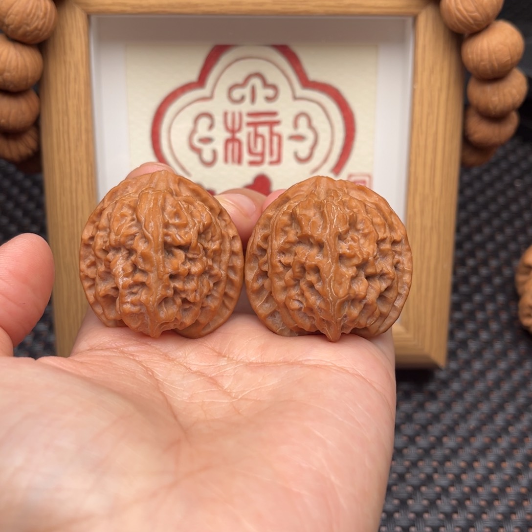 吊坠文玩核桃35尺全品苹果园