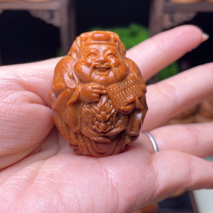 吊坠橄榄核星**龙财单籽3.5
