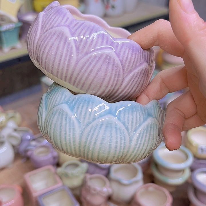 红陶陶瓷花盆单场满12包邮