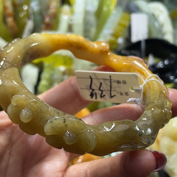 岫玉未镶嵌手镯59,60