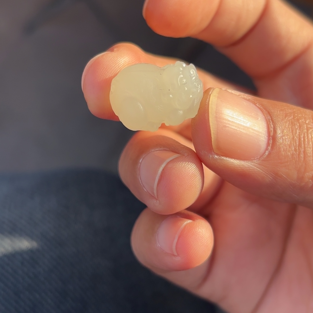 定制和田玉貔貅卡19加。抛光后发货