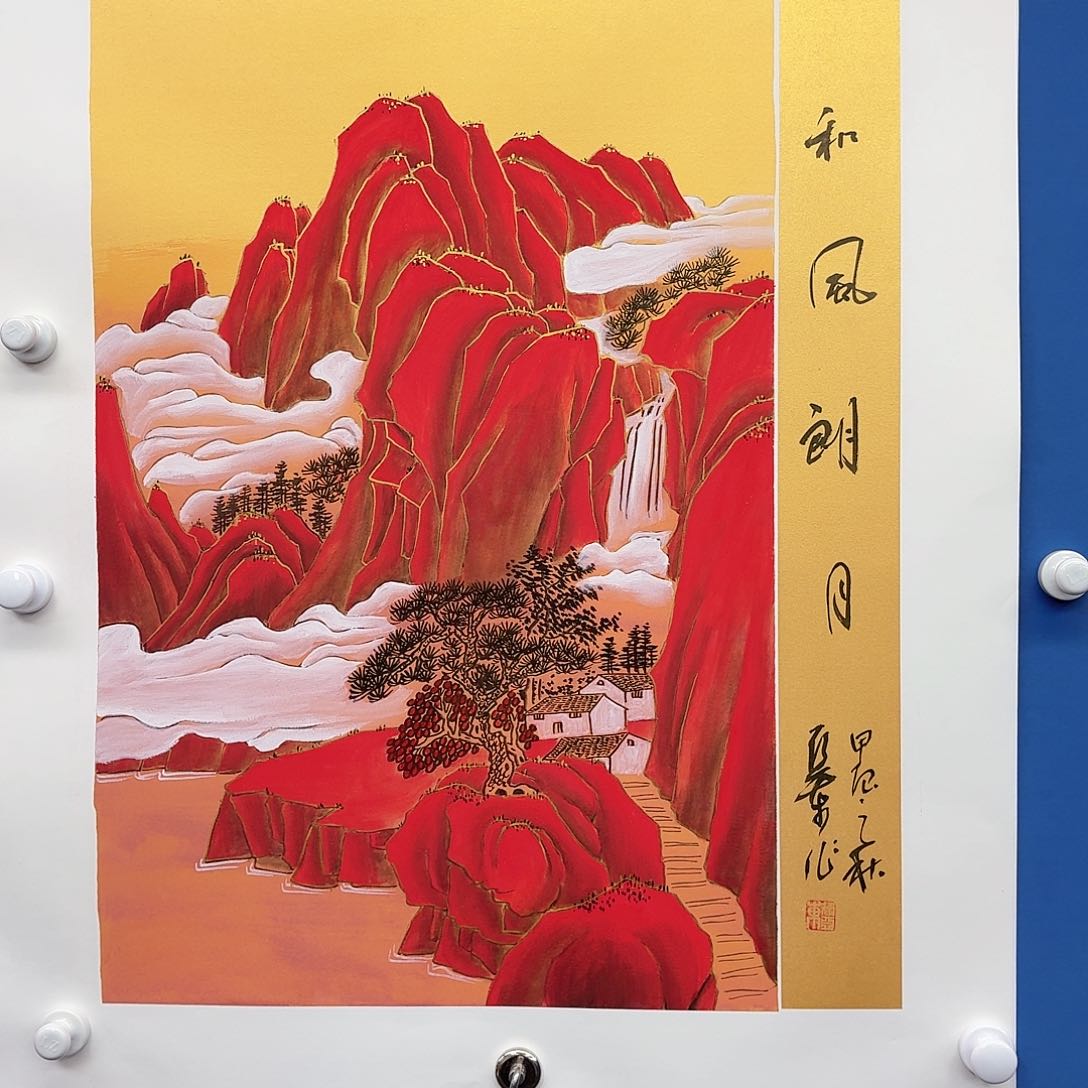 国画多次参加国内外书画