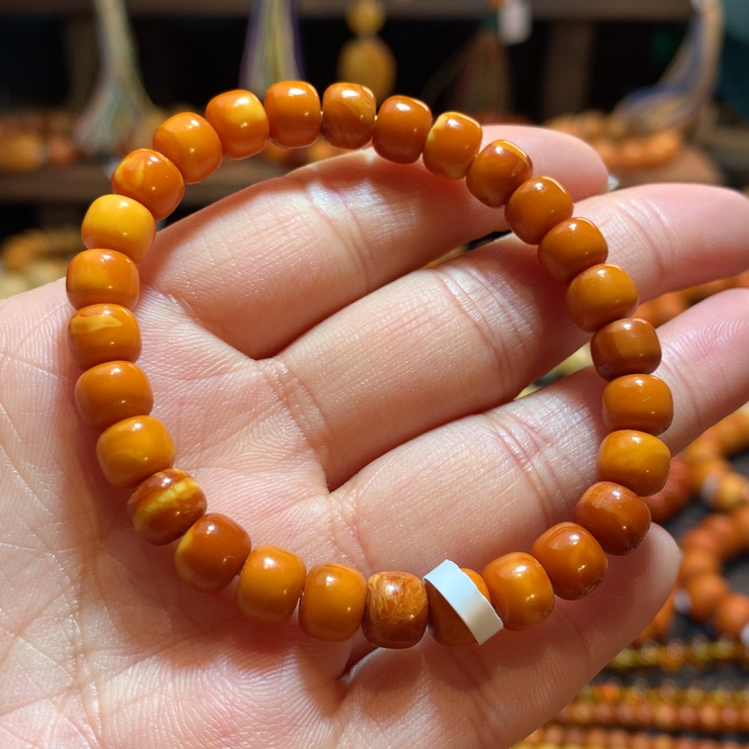 蜜蜡未镶嵌手串蜜蜡手串