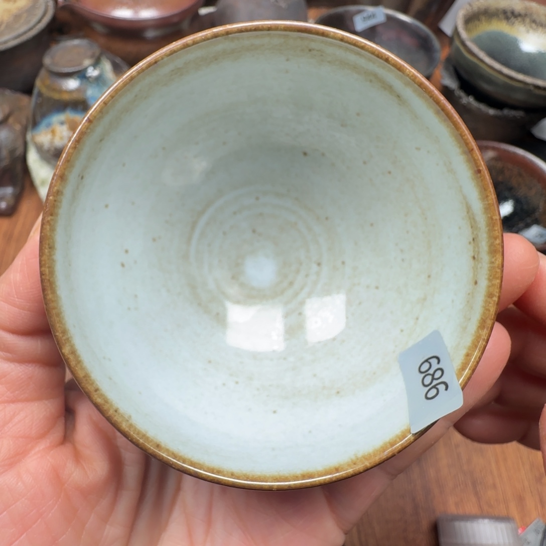 柴烧建盏茶盏茶杯686