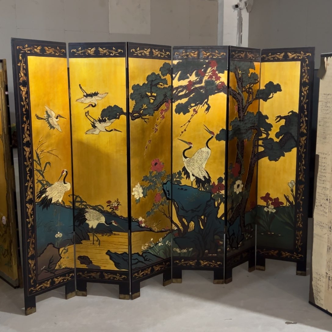 绘画框画屏风茶空间设计回流