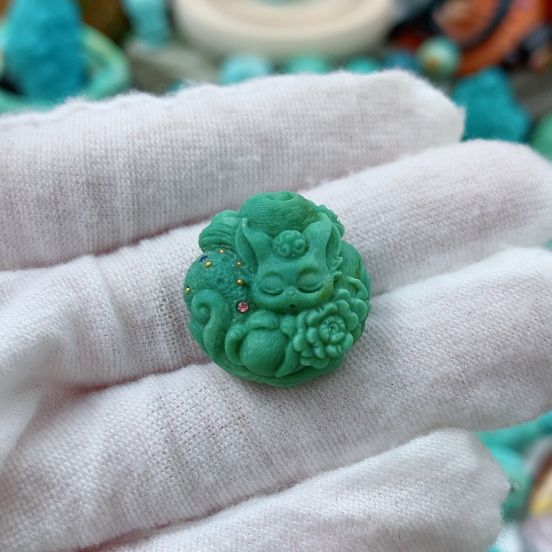 绿松石未镶嵌珠宝半成品