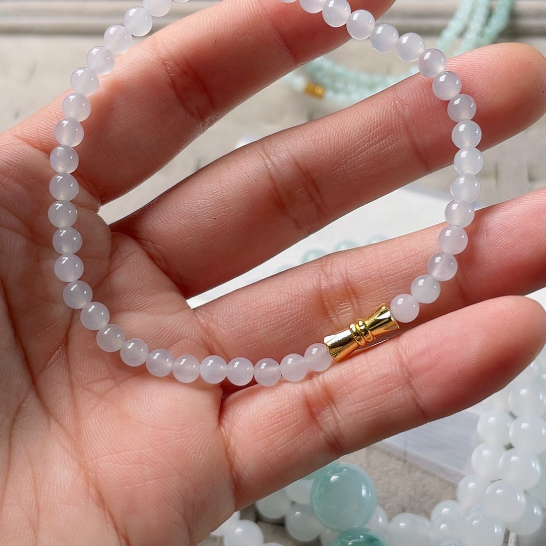 【闪购商品】定制翡翠未镶嵌定制翡翠手链