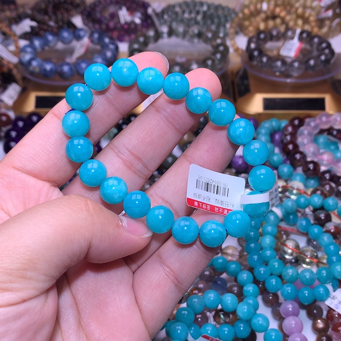 水晶手链未镶嵌9.8mm天河石