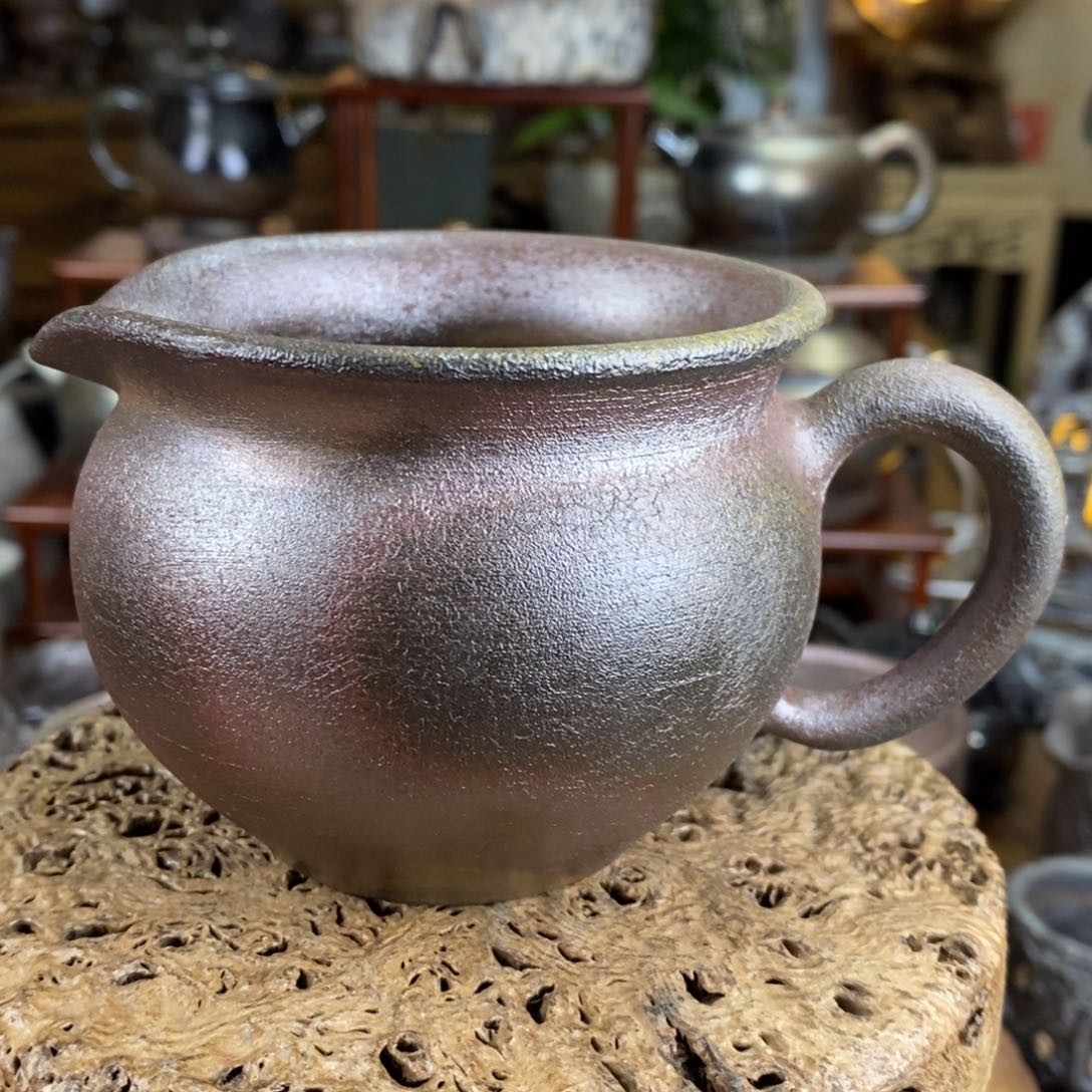 建水紫陶，柴烧茶器，新春大漏