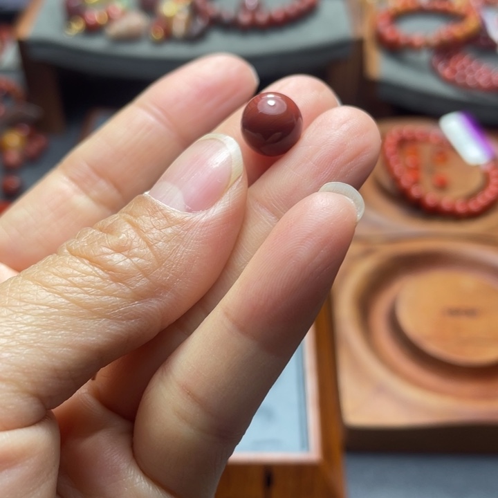 南红玛瑙未镶嵌单珠9多样性发1