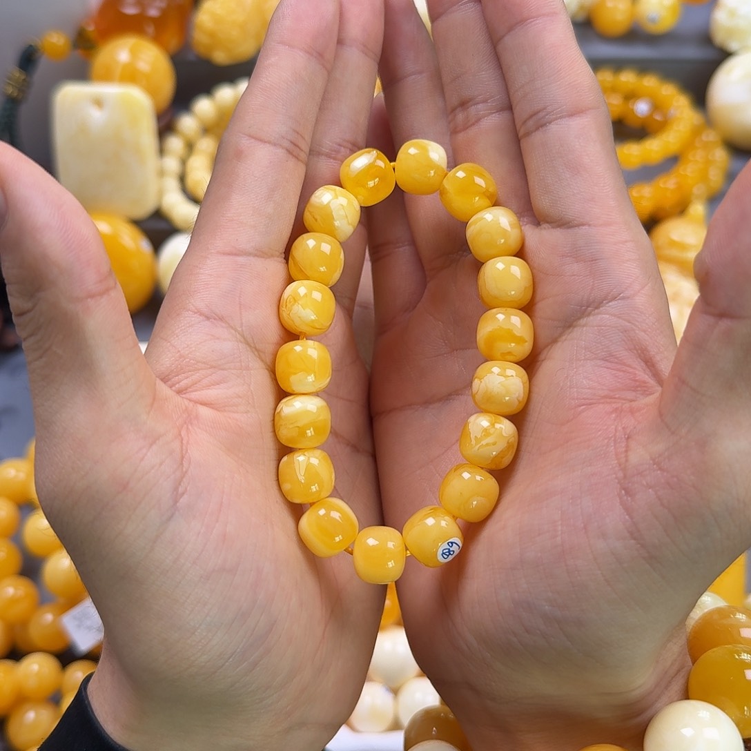 蜜蜡珠宝奇石未镶嵌同料老型12mm