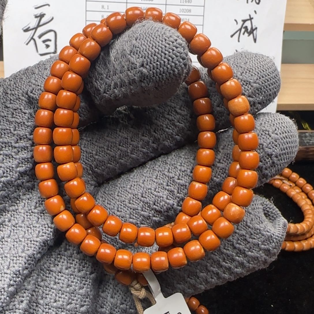 橄榄核手串老挝6.2mm极限弧108