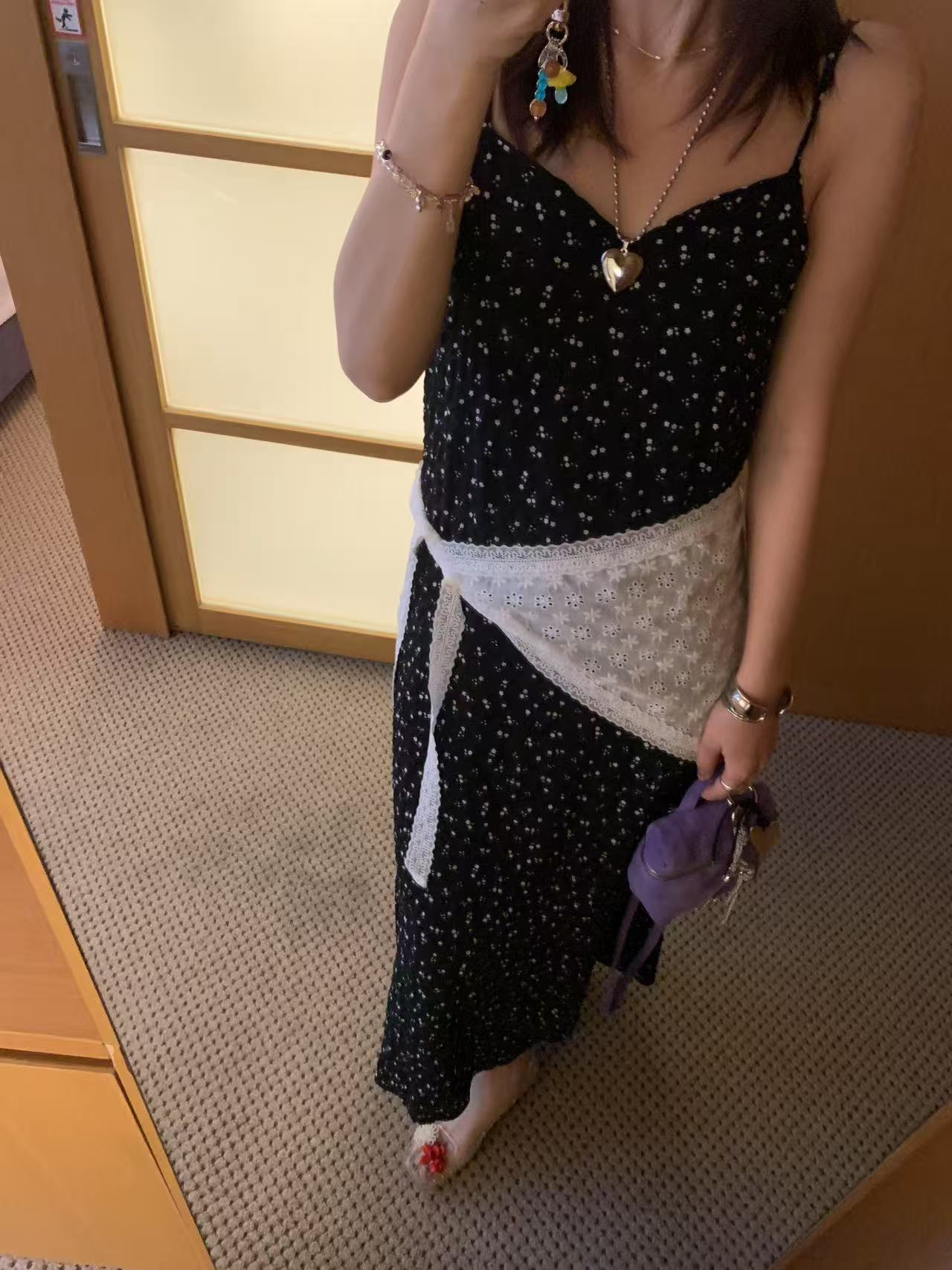 【小礼堂】东大门夏季新款碎花吊带连衣裙合集链接 不支持退换