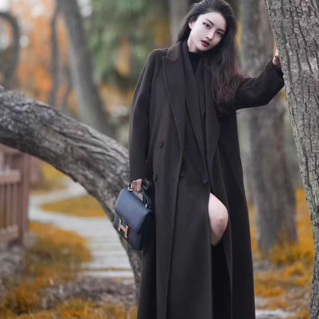 【U are U 国际】设计师显瘦端庄假两件大气大衣外套