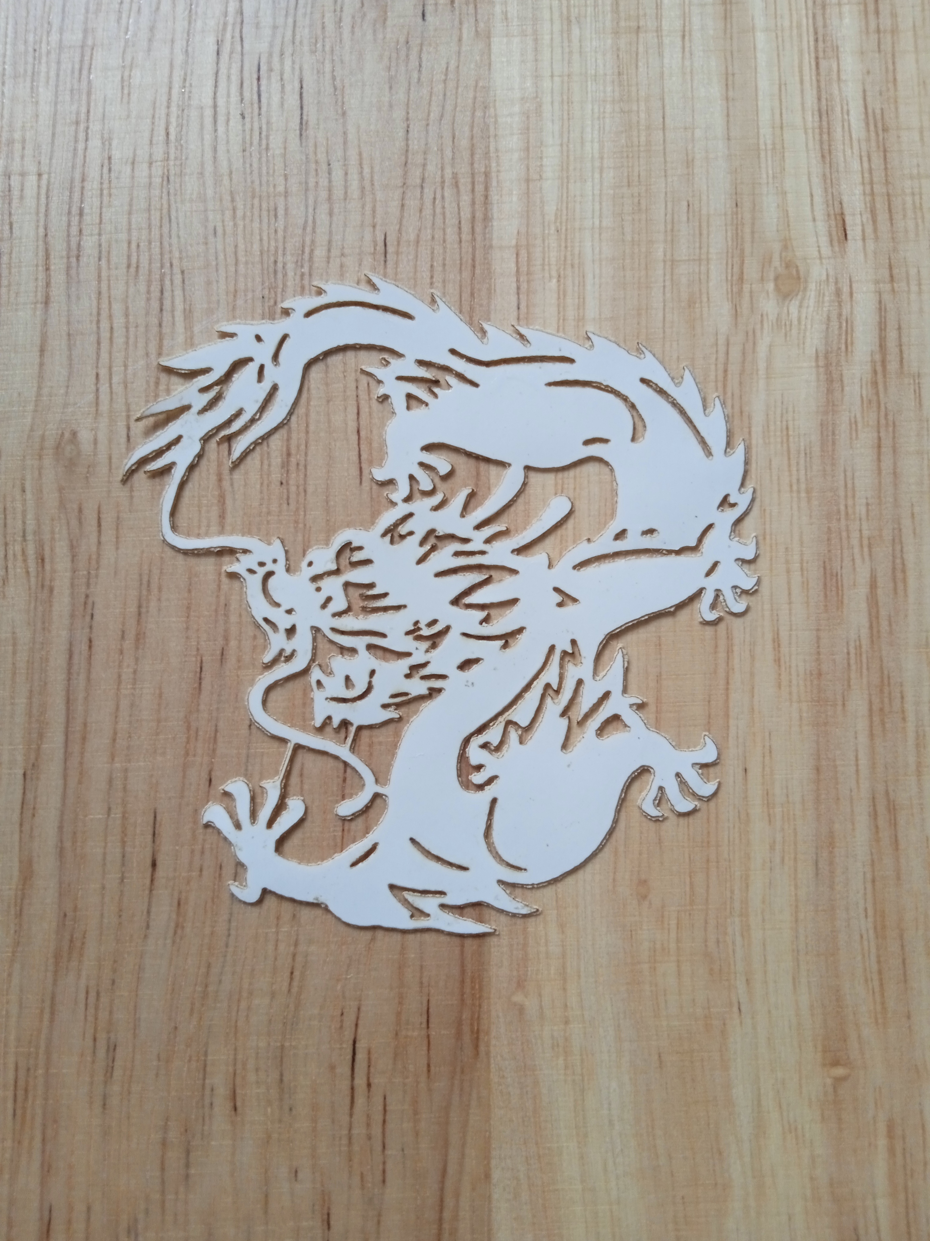 叶雕模板——龙   （人造革耐用）