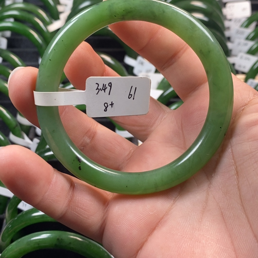 和田玉（碧玉）未镶嵌手镯61