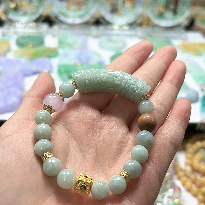 未镶嵌手链翡翠手串