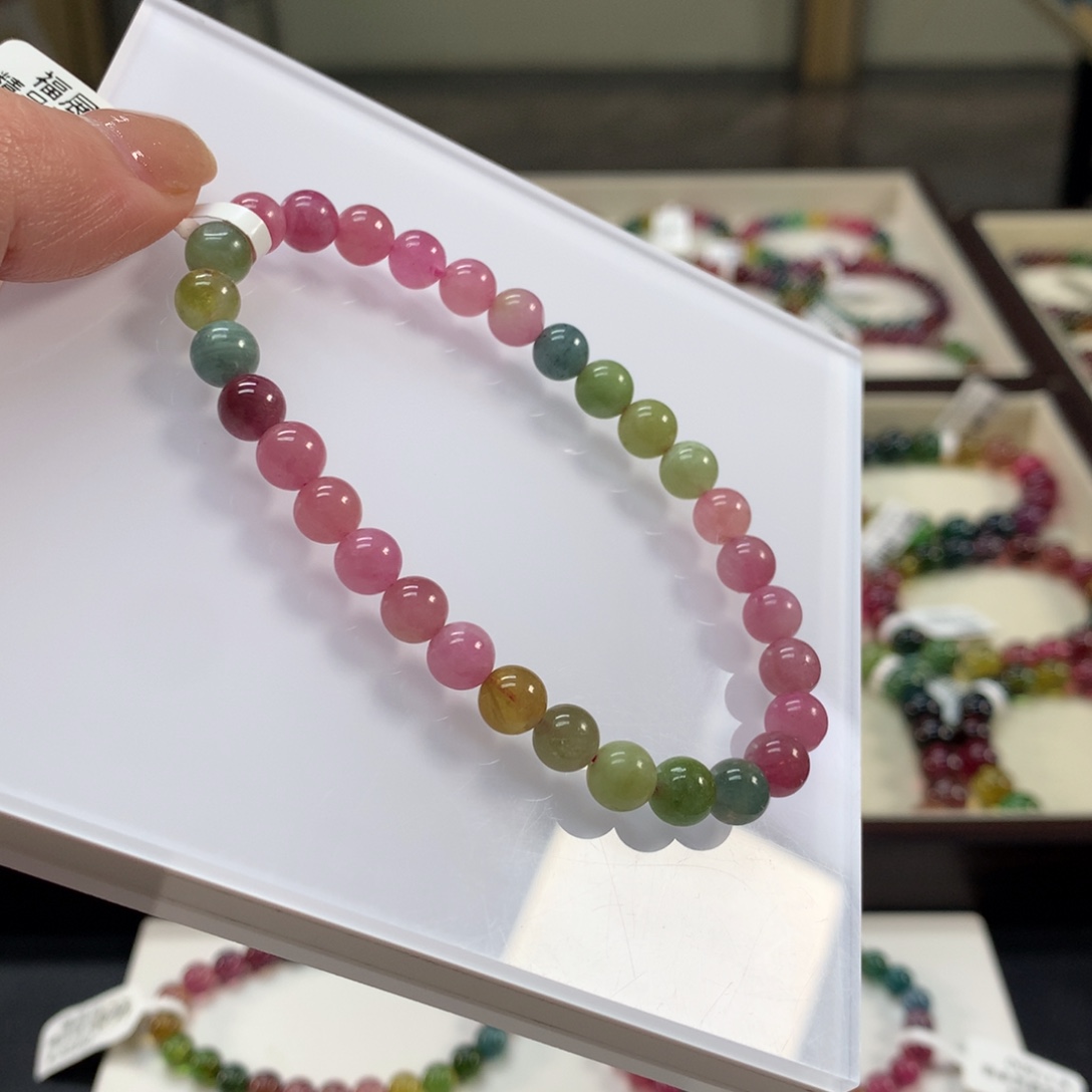 手链碧玺未镶嵌6.5mm