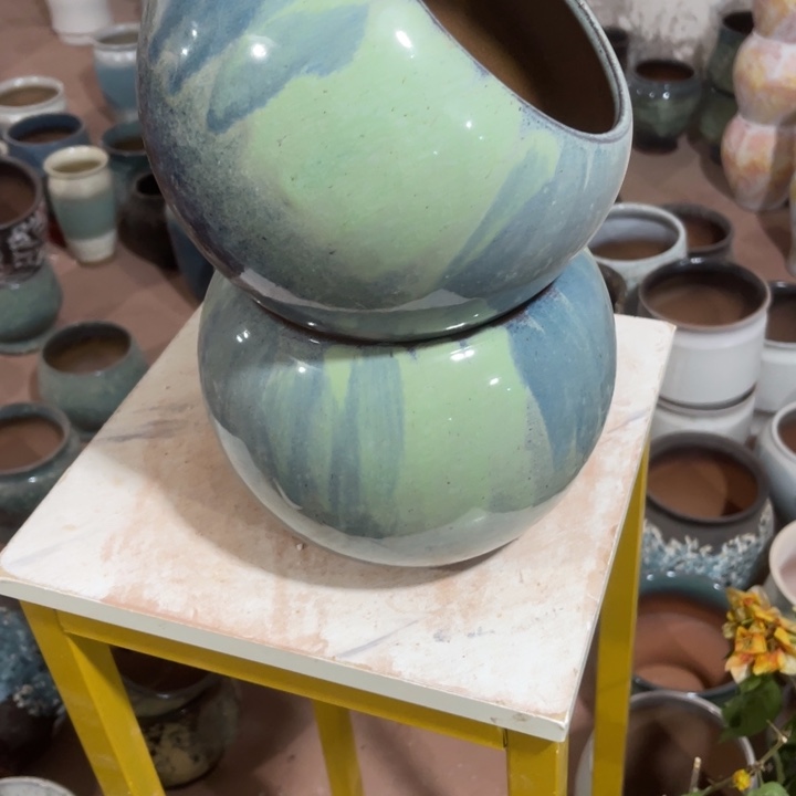紫砂花盆口径14高度16两只正品