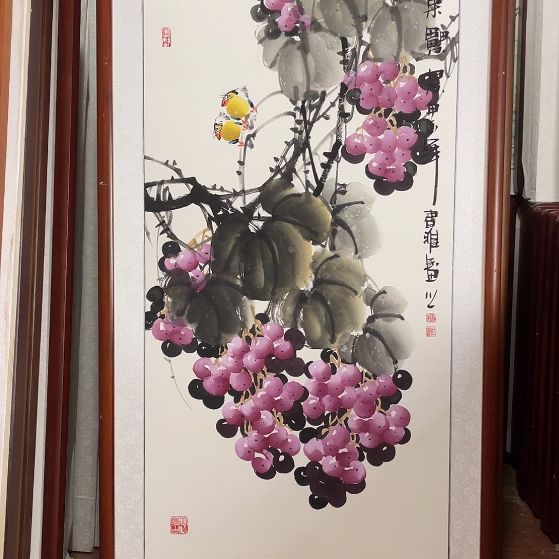 国画带框尺寸63*123厘米