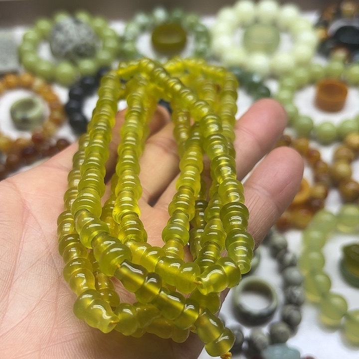 岫玉未镶嵌岫玉项链