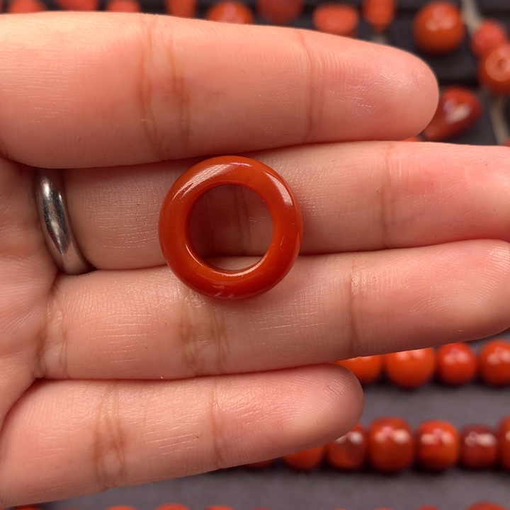 远***道南红玛瑙未镶嵌跑环11