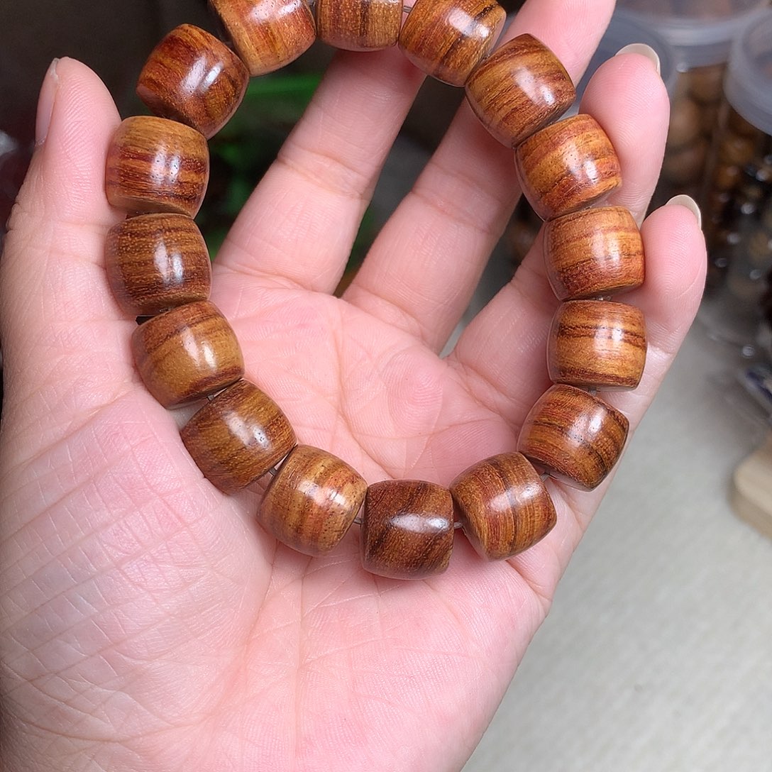 黄花梨/降香黄檀手串/手链海南黄花梨老干料1314