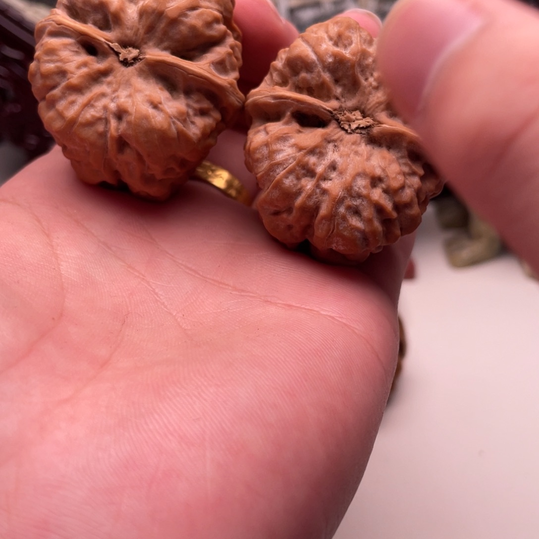 难***去核桃蛤蟆头文玩C12