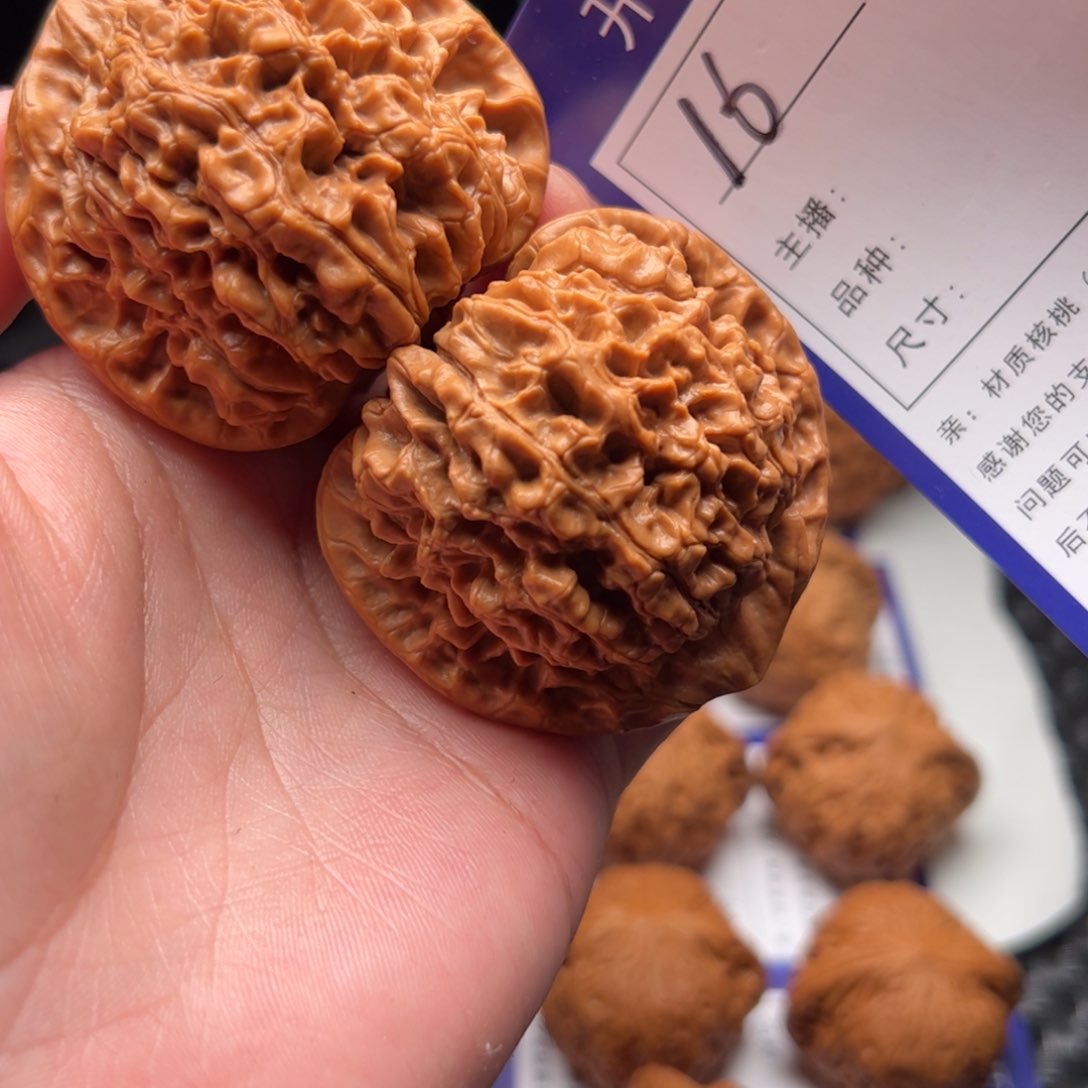 文玩核桃把件16号官帽50