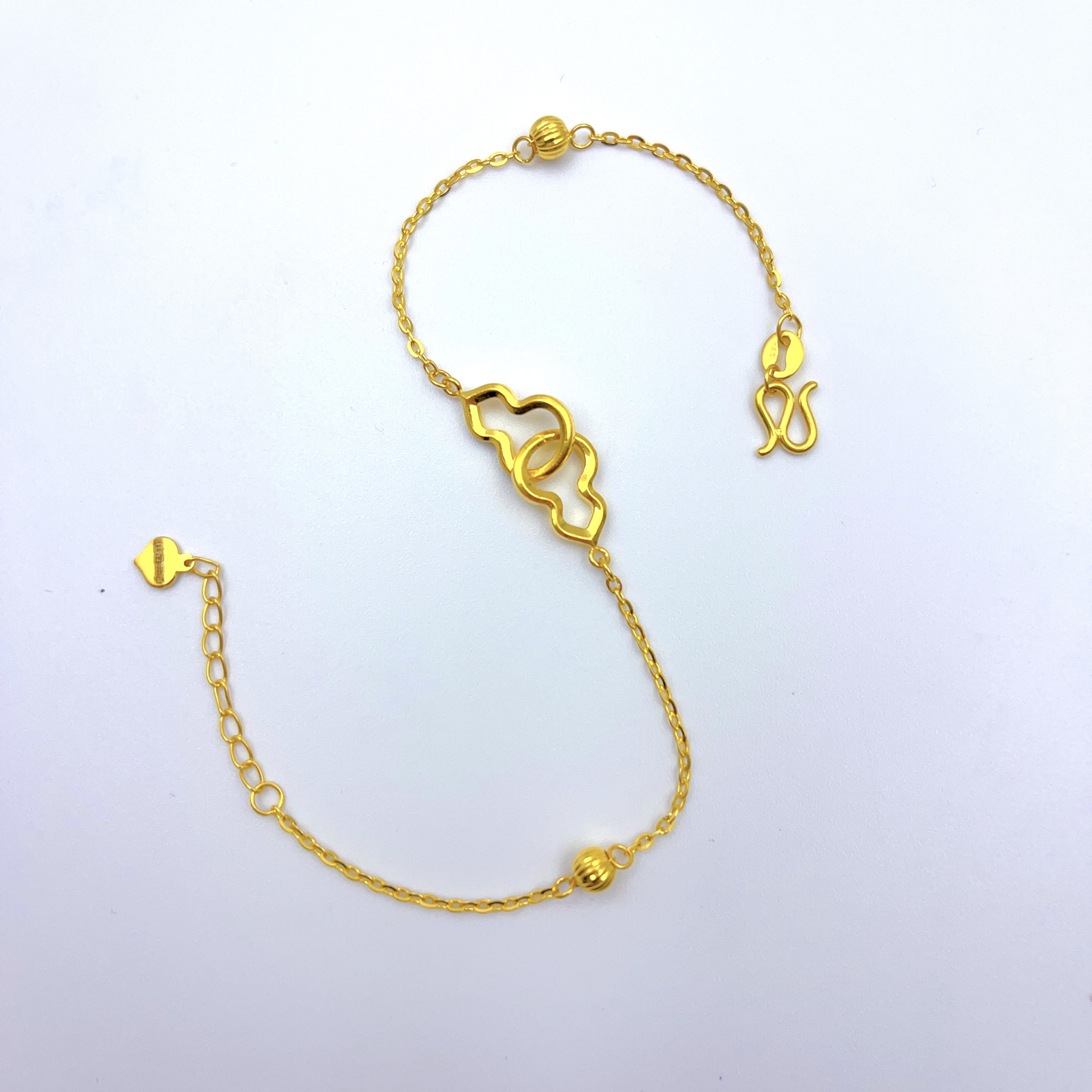 黄金足金999葫芦黄金手链洋气流行百搭过年送礼