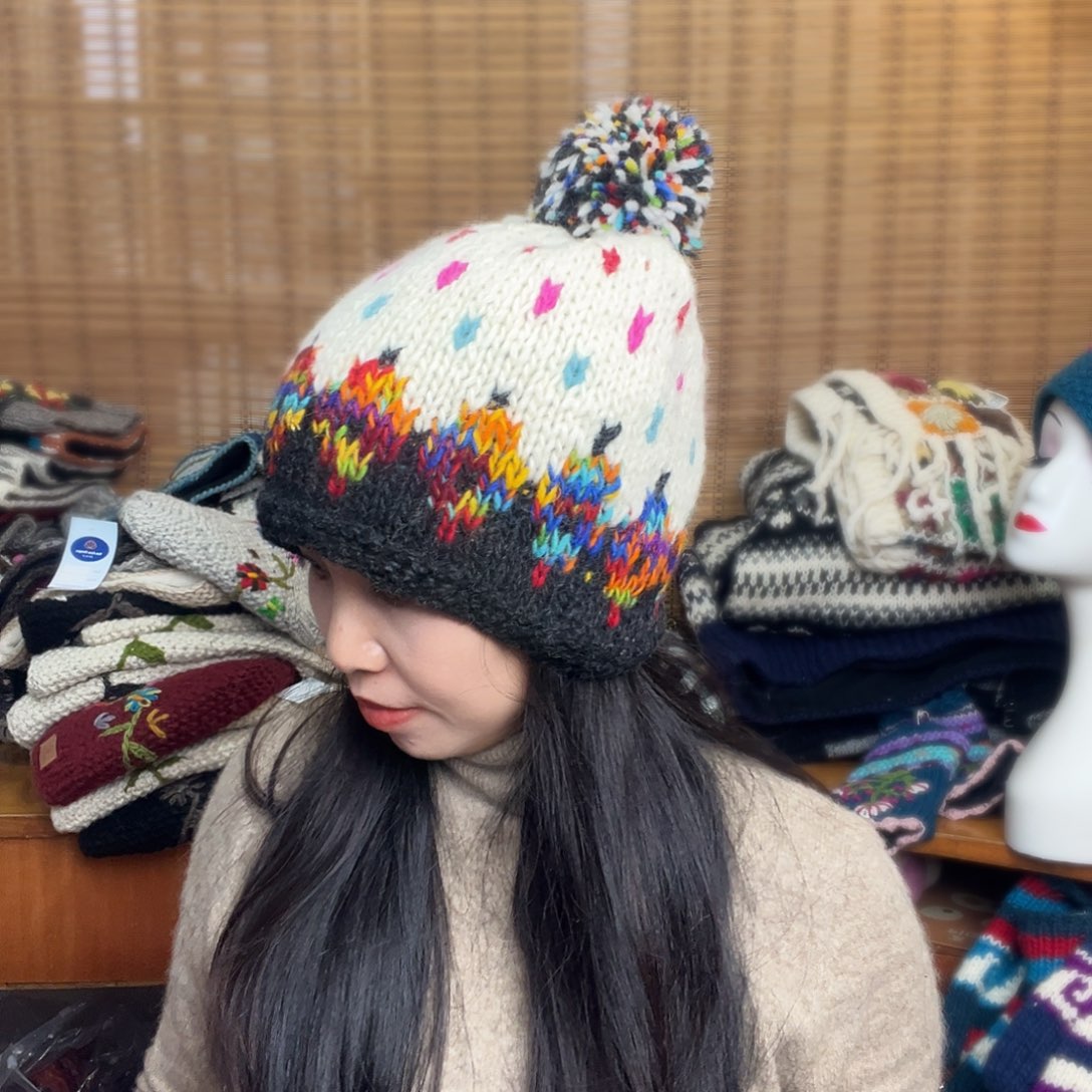 羊毛手工羊毛帽子