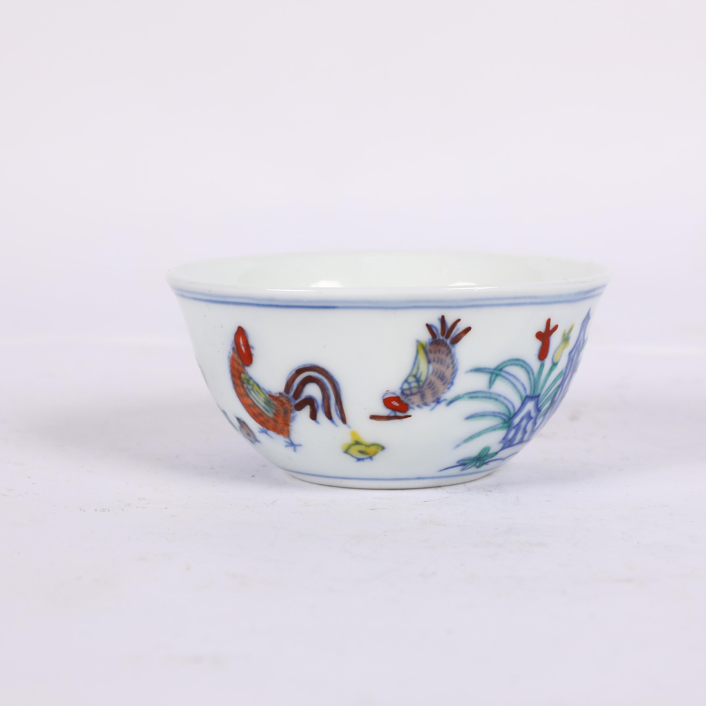 古陶瓷/斗彩鸡缸杯LOT0679-7-1